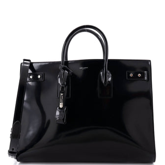 Saint Laurent Sac de Jour Thin Bag Patent Large