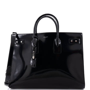 Saint Laurent Sac de Jour Thin Bag Patent Large