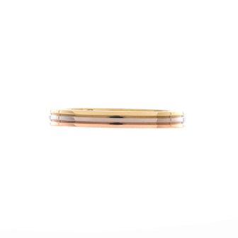 Cartier Vendome Louis Cartier Wedding Band Ring 18K Tricolor Gold 2.5mm