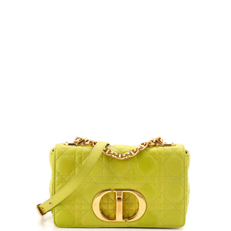 Christian Dior Caro Bag Cannage Quilt Calfskin Small
