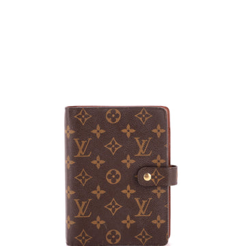 Louis Vuitton Ring Agenda Cover Monogram Canvas MM