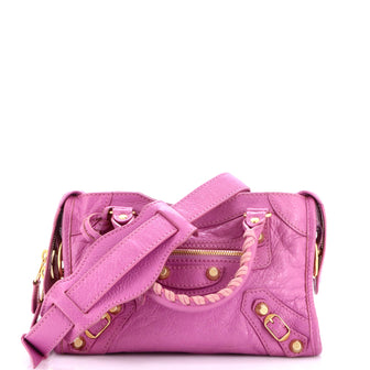 Balenciaga City Giant Studs Bag Leather Mini