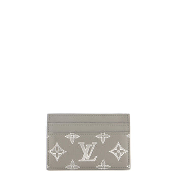 Louis Vuitton Double Card Holder Monogram Shadow Leather