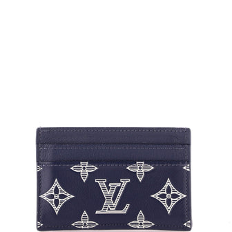 Louis Vuitton Double Card Holder Monogram Shadow Leather