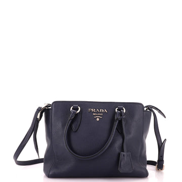 Prada Convertible Zip Tote Vitello Phenix Medium