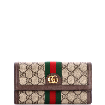 Gucci Ophidia Continental Wallet GG Coated Canvas