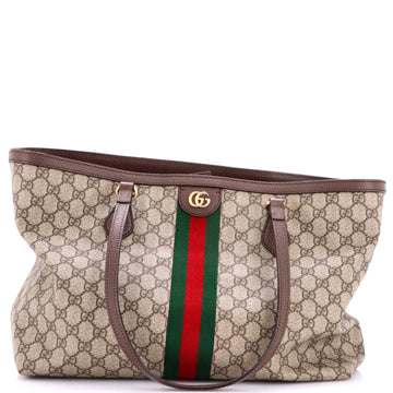 Gucci Ophidia Shopping Tote GG Coated Canvas Medium