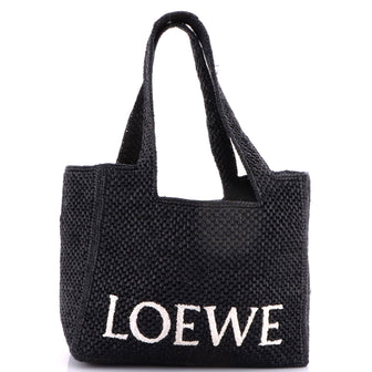 Loewe Paula's Ibiza Logo Tote Raffia Large