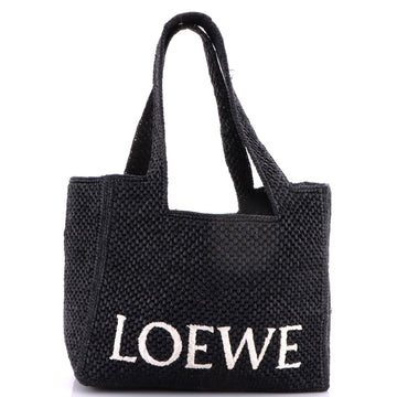 Loewe Paula's Ibiza Logo Tote Raffia Large