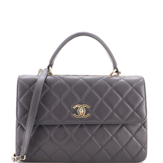 Chanel Trendy CC Top Handle Bag Quilted Lambskin Medium