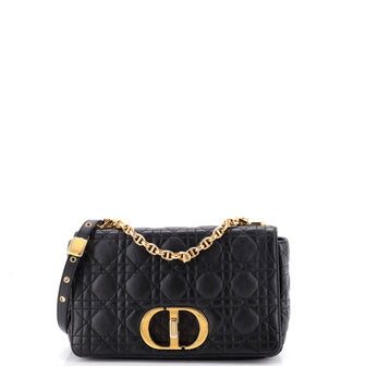 Christian Dior Caro Bag Cannage Quilt Calfskin New Medium