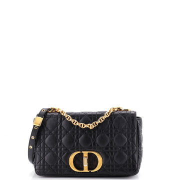Christian Dior Caro Bag Cannage Quilt Calfskin New Medium