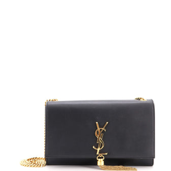 Saint Laurent Classic Monogram Tassel Crossbody Bag Leather Medium