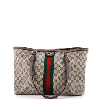 Gucci Ophidia Shopping Tote GG Coated Canvas Medium
