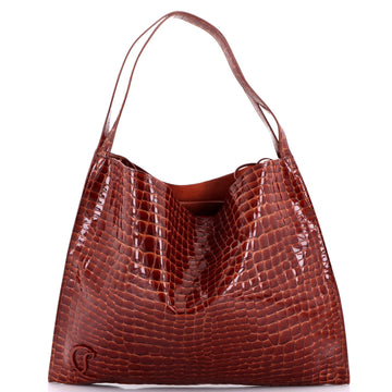 Christian Louboutin Le 54 Tote Embossed Leather Large