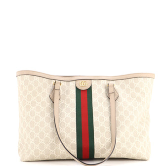Gucci Ophidia Shopping Tote GG Coated Canvas Medium