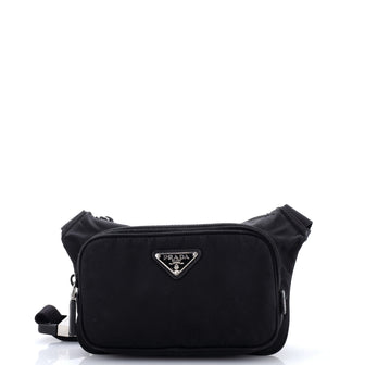 Prada Zip Waist Bag Tessuto Small