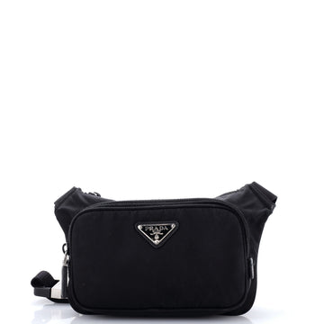 Prada Zip Waist Bag Tessuto Small