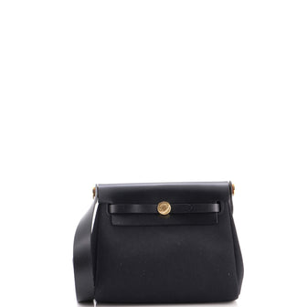 Hermes Herbag Zip Toile and Leather 20