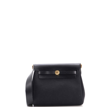 Hermes Herbag Zip Toile and Leather 20