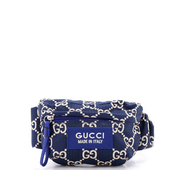 Gucci Ripstop Belt Bag GG Nylon and Leather