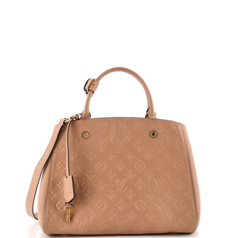 Louis Vuitton Montaigne Handbag Monogram Empreinte Leather MM