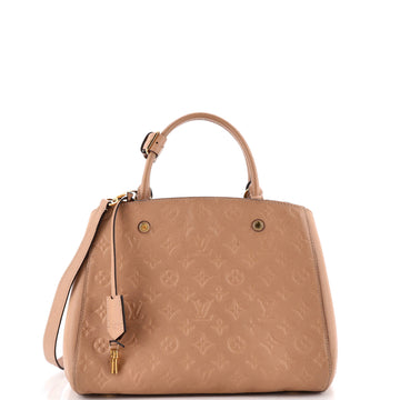 Louis Vuitton Montaigne Handbag Monogram Empreinte Leather MM