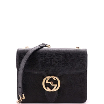 Gucci Interlocking Shoulder Bag Leather Small