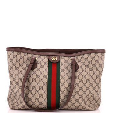 Gucci Ophidia Shopping Tote GG Coated Canvas Medium