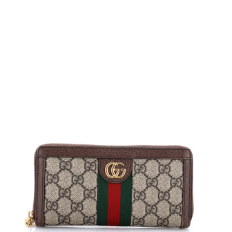 Gucci Ophidia Zip Around Wallet GG Coated Canvas