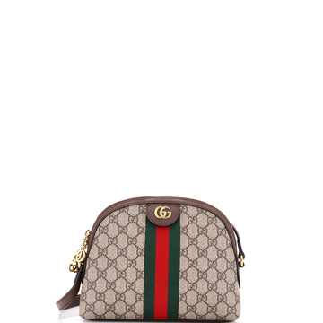 Gucci Ophidia Dome Shoulder Bag GG Coated Canvas Small