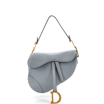 Christian Dior Saddle Handbag Leather Medium