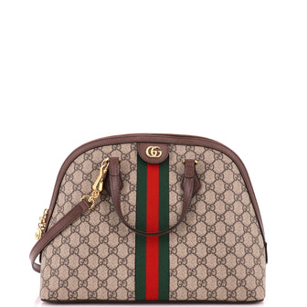 Gucci Ophidia Dome Top Handle Bag GG Coated Canvas Medium