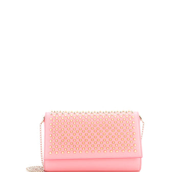 Christian Louboutin Paloma Clutch Spiked Leather
