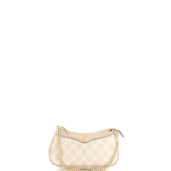 Gucci Ophidia Charm Shoulder Bag GG Coated Canvas with Leather Mini