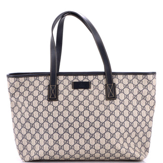 Gucci Plus Tote GG Coated Canvas with Leather Medium