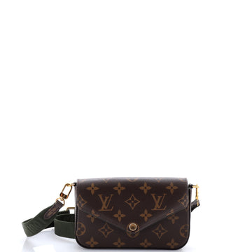 Louis Vuitton Felicie Strap & Go Handbag Monogram Canvas