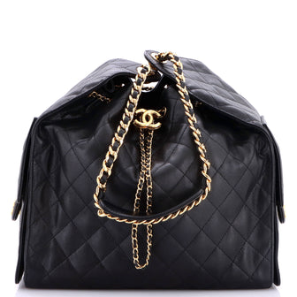 Chanel 25 Hobo Bag Quilted Caviar Medium