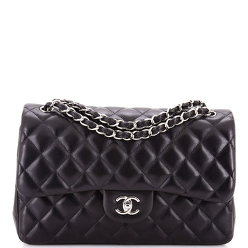 Chanel Classic Double Flap Bag Quilted Lambskin Jumbo