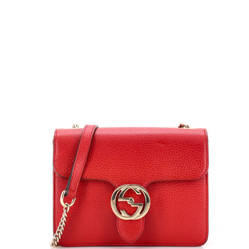 Gucci Interlocking Shoulder Bag Leather Small