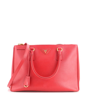 Prada Double Zip Lux Tote Saffiano Leather Medium