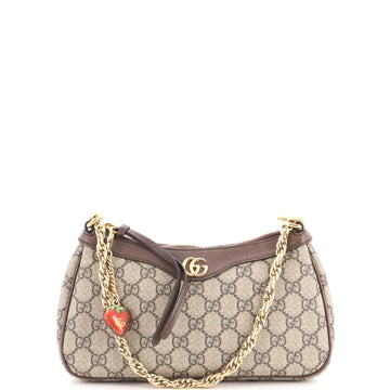 Gucci Ophidia Charm Shoulder Bag GG Coated Canvas Small