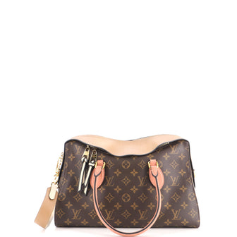Louis Vuitton Tuileries Handbag Monogram Canvas with Leather