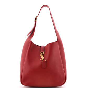 Saint Laurent Le 5 a 7 Supple Hobo Leather Small