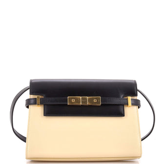 Saint Laurent Manhattan Shoulder Bag Leather Small