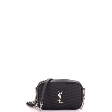 Saint Laurent LouLou Crossbody Bag Matelasse Chevron Leather Mini