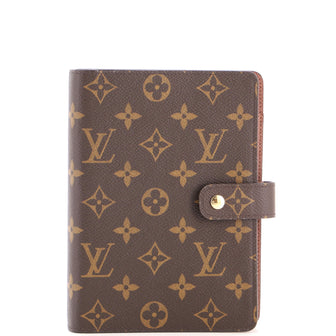Louis Vuitton Ring Agenda Cover Monogram Canvas MM