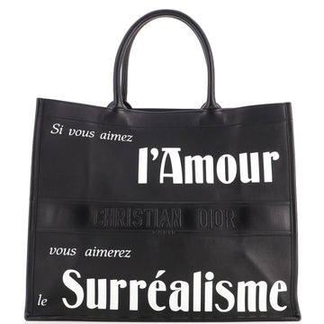 Christian Dior Book Tote Printed Leather Large