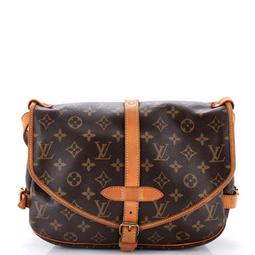 Louis Vuitton Saumur Handbag Monogram Canvas 30