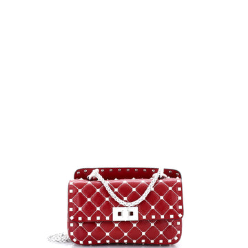 Valentino Garavani Free Rockstud Spike Flap Bag Quilted Leather Small